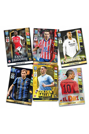 Panini Adrenalyn Fifa 365 - 2025 Premium Gold Card - Özel Futbolcu Kartları - 5 PAKET