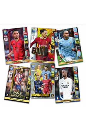 Panini Adrenalyn Fifa 365 - 2025 Premium Gold Card - Özel Futbolcu Kartları - 5 PAKET