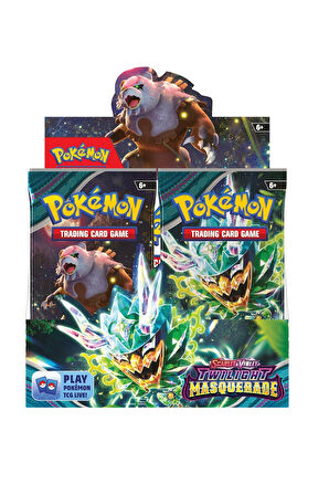 Pokemon Twilight Masquerade Booster English Tcg Online Oyun Kodlu Pokemon  Kart  - 3 Adet