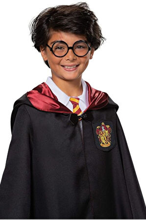 Harry Potter Gryffindor Figür Kostüm Aksesuarı Çocuk Boy Gözlük Siyah Çerçeveli 6 Yaş +