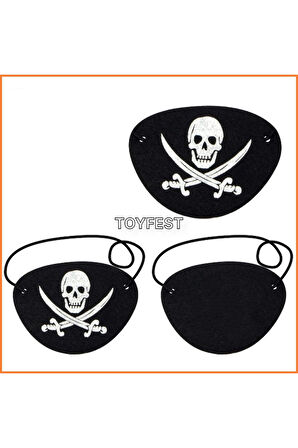 Kaptan Jack Sparrow - Göz Maskesi Çocuk Korsan Kostüm Aksesuarı