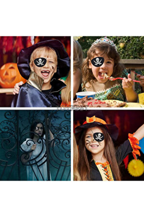 Kaptan Jack Sparrow - Göz Maskesi Çocuk Korsan Kostüm Aksesuarı