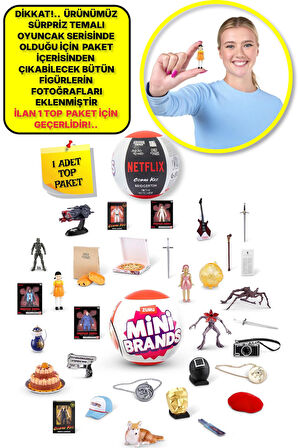 Mini Brands Mini Netflix Sürpriz Figürleri Top Paket - 1 ADET