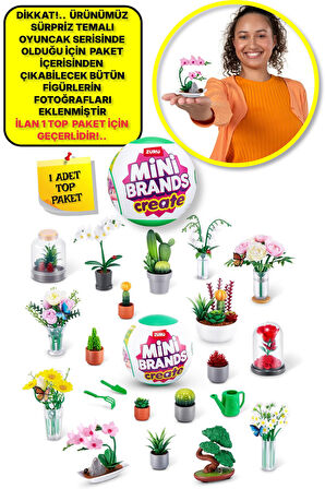 Mini Brands Mini Botanik Bahçe Fügürleri Sürpriz Top Paket - 1 ADET
