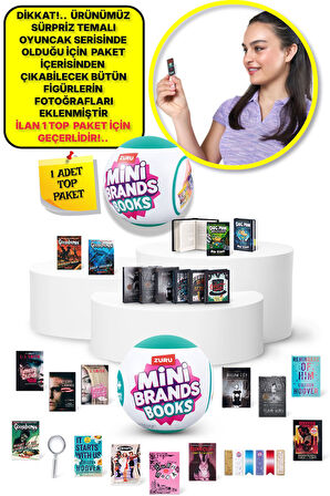 Mini Brands Mini Books Kitap Fügürleri Sürpriz Top Paket - 1 ADET