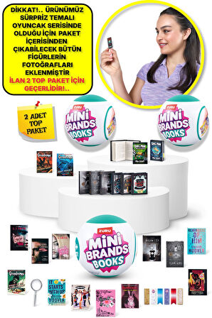 Mini Brands Mini Books Kitap Fügürleri Sürpriz Top Paket - 2 ADET