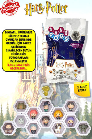 WIB Harry Potter Nano Pods Blind   Bag Sürpriz Figür -  2 ADET