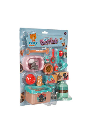 Mini Kediler Bakım Seti Aksesuarlı 18 Parçalı - Model 1