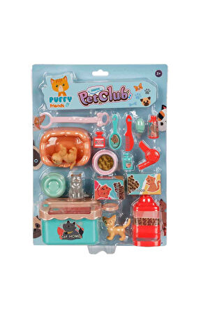 Mini Kediler Bakım Seti Aksesuarlı 18 Parçalı - Model 2