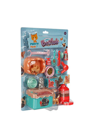 Mini Kediler Bakım Seti Aksesuarlı 18 Parçalı - Model 2