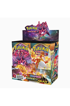 Pokemon Oyun Kartı TCG Sword&Shield  Darkness Ablaze Lisanssız Booster Pack - 1 Paket (10 KART)
