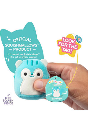 Micromallows Squishmallows Sürpriz Mini Yumuşak Peluş Oyuncak Figür - 6 CM - 1 ADET