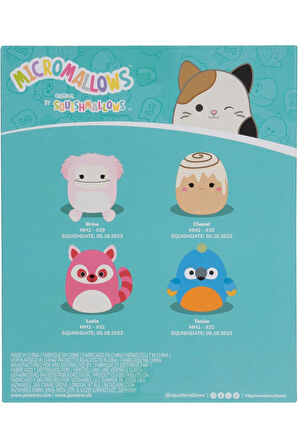 Micromallows Squishmallows Mini Yumuşak Peluş Oyuncak 4 lü Figür Seti - 6 CM - MODEL - 2