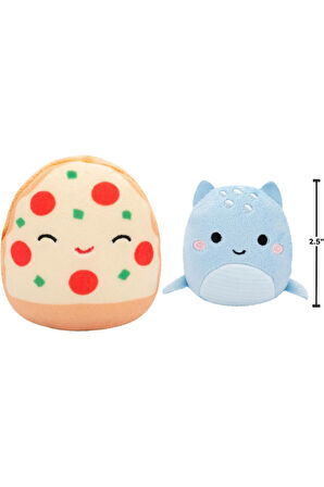 Micromallows Squishmallows Mini Yumuşak Peluş Oyuncak 6 lı Figür Seti - 6 CM - MODEL - 4