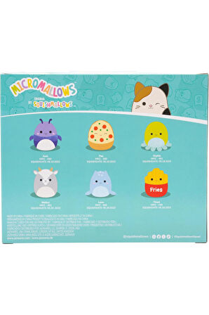 Micromallows Squishmallows Mini Yumuşak Peluş Oyuncak 24 lü Figür Seti - 6 CM