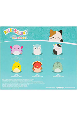 Micromallows Squishmallows Mini Yumuşak Peluş Oyuncak 24 lü Figür Seti - 6 CM
