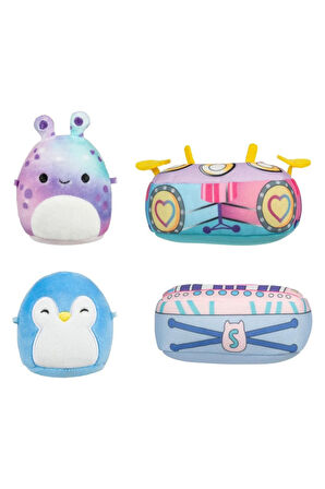 Micromallows Squishmallows Mini Yumuşak Peluş Oyuncak 2 Figür + 2 Aksesuar Figür Seti - 6 CM - MOD-2