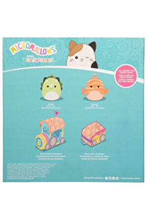 Micromallows Squishmallows Mini Yumuşak Peluş Oyuncak 2 Figür + 2 Aksesuar Figür Seti - 6 CM - MOD-3