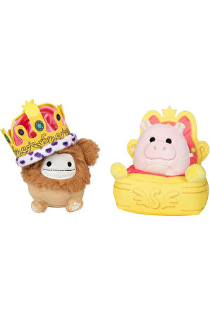 Micromallows Squishmallows Mini Yumuşak Peluş Oyuncak 2 Figür + 2 Aksesuar Figür Seti - 6 CM - MOD-4