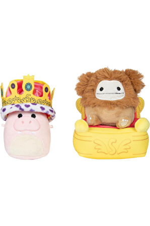 Micromallows Squishmallows Mini Yumuşak Peluş Oyuncak 2 Figür + 2 Aksesuar Figür Seti - 6 CM - MOD-4