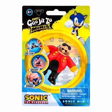 Goojitzu Squishi Esnek Uzayan Yumuşak Sonic Mini Tekli Figür - Dr Robotnik - 5 CM