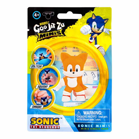 Goojitzu Squishi Esnek Uzayan Yumuşak Sonic Mini Tekli Figür - Tails - 5 CM