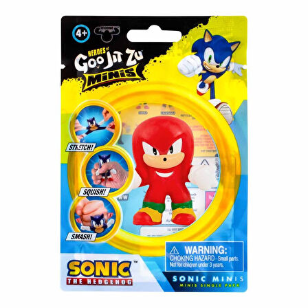 Goojitzu Squishi Esnek Uzayan Yumuşak Sonic Mini Tekli Figür - Knuckles - 5 CM