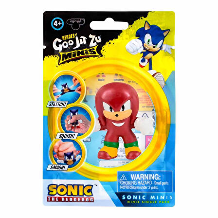 Goojitzu Squishi Esnek Uzayan Yumuşak Sonic Mini Tekli Figür - Metallic Knuckles - 5 CM