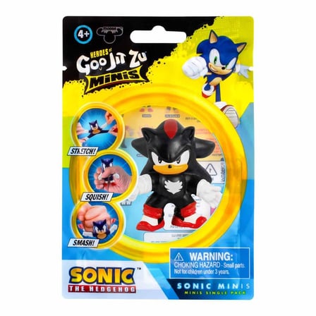 Goojitzu Squishi Esnek Uzayan Yumuşak Sonic Mini Tekli Figür - Shadow - 5 CM