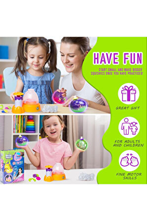 Doctor Squishy - Squishy Neon Pack Refill - Yedek Neonlu Squishy Paketi - 10 Balon Klips