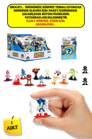 1 ADET Sonic Metal Sürpriz Paket - 1 ADET 4,19 CM - SADECE 1 FİGÜR GÖNDERİLİYOR LÜTFEN DİKKAT!...