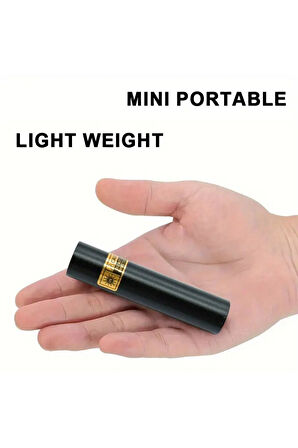 Mini LED UV Mor Işık El Feneri USB Şarjlı Parazit Akar Toz Gösteren Oje Kurutucu Para Kontol Cihazı