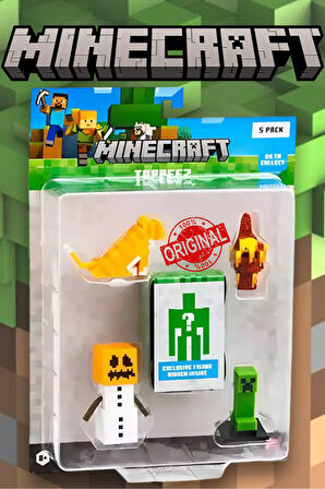 Minecraft 3D Figür Toppeez 5'li Set - MODEL 3