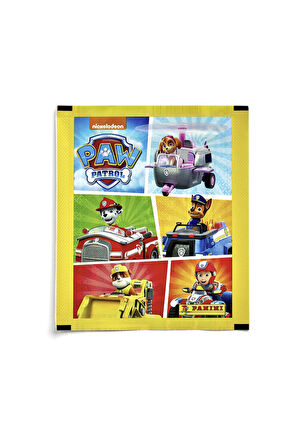 Sarı Seri Panini Paw Patrol Sticker Çıkartma - 4 Paket ( 20 Adet Sticker )