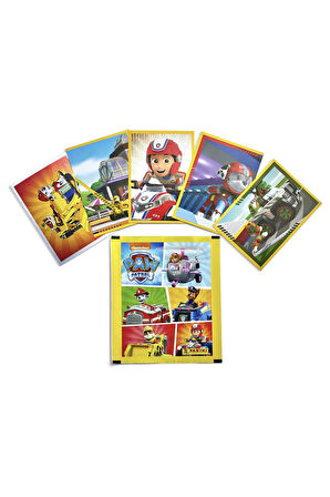 Sarı Seri Panini Paw Patrol Sticker Çıkartma - 8 Paket ( 40 Adet Sticker )