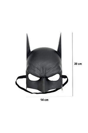 Çocuk Batman Maskesi Parti Kostüm Aksesuarı  - (7 - 14 Yaş Arası)