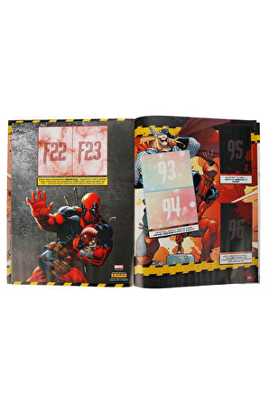 Marvel Deadpool Çıkartma Albümü + Özel Mini Çizgi Roman | Panini Lisanslı Ürün ( 8 STICKER 2 KART)