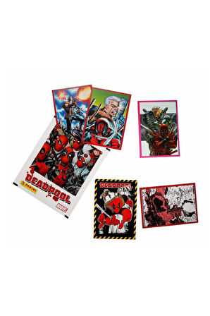 40 PAKET - Marvel Deadpool Çıkartma Paketi | Panini Lisanslı Ürün ( 200 STICKER )