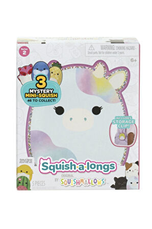 Squish - a - longs Mini Squish Sürpriz Figür Seti – Anahtarlık Yüzük & 3 Mini Karakterli Oyun Kutusu