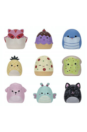 Squish - a - longs Mini Squish Sürpriz Figür Seti – Anahtarlık Yüzük & 3 Mini Karakterli Oyun Kutusu