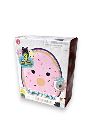 Squish - a - longs Mini Squish Sürpriz Figür Seti – Anahtarlık Yüzük & 3 Mini Karakterli Oyun Kutusu