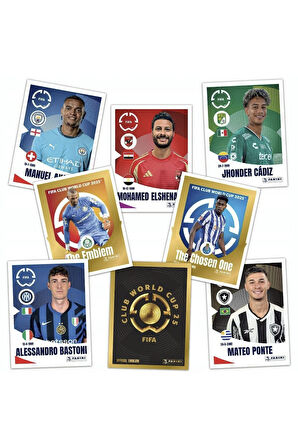 1 PAKET (5 STICKER) Panini America Club World Cup 2025 Albüm Major Futbol Klüplerler Dünya Kupası