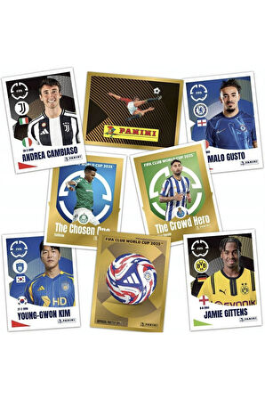 100 PAKET (500 STICKER) Panini America Club World Cup 2025 Albüm Major Futbol Klüplerler Dünya Kupa