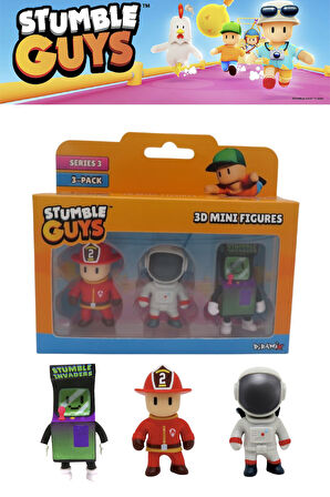 Stumble Guys 3 lü Mini Figür Seti Seri 3 - 5 CM - Model 3