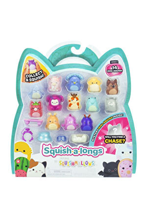 Squishmallows Mini Squish - a - longs 14 lü Figür + Yüzük Set Model 3
