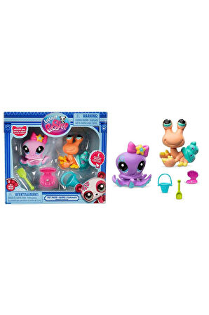 LPS Miniş 2’li Figür Seti Seri 3 No:154-155 Ahtapot ve Hermit Yengeci