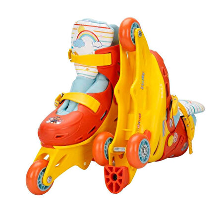 Paw Patrol Tek ve Çift Sıralı 3 Tekerlekli Paten - 29-32 Arası Ayak Numarası için Uygundur