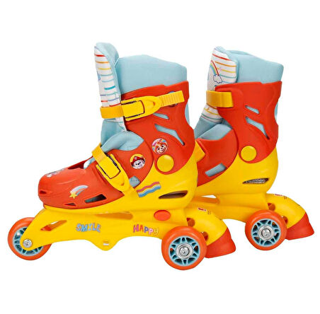 Paw Patrol Tek ve Çift Sıralı 3 Tekerlekli Paten - 29-32 Arası Ayak Numarası için Uygundur