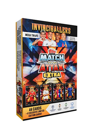 Match Attax Extra - Metal Kutulu Futbolcu Kartı Mega Tin 2 The Invinciballers