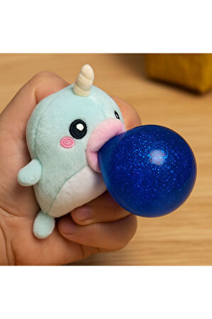 Plush Bubble Yumuşak Baloncuklu Asorti Hayvanlar - Sıkınca Ağızdan Balon Çıkıyor Seri Model 14